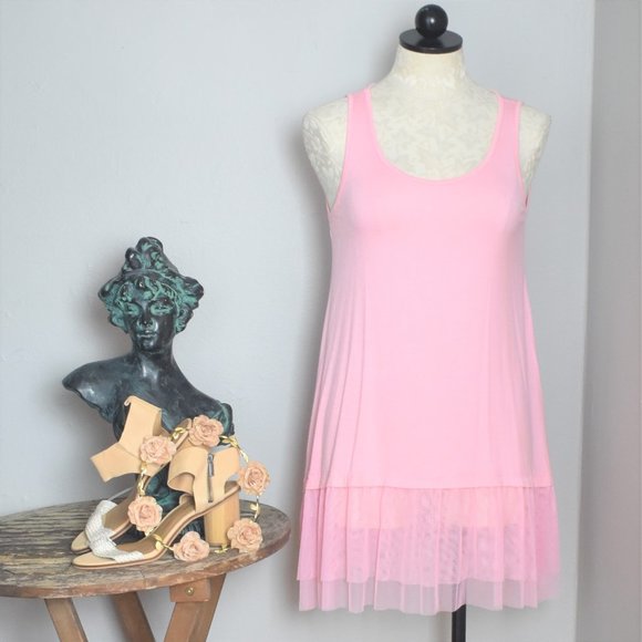 NWT Lady's World Sleeveless Tulle Soft Mini Dress - Picture 1 of 12